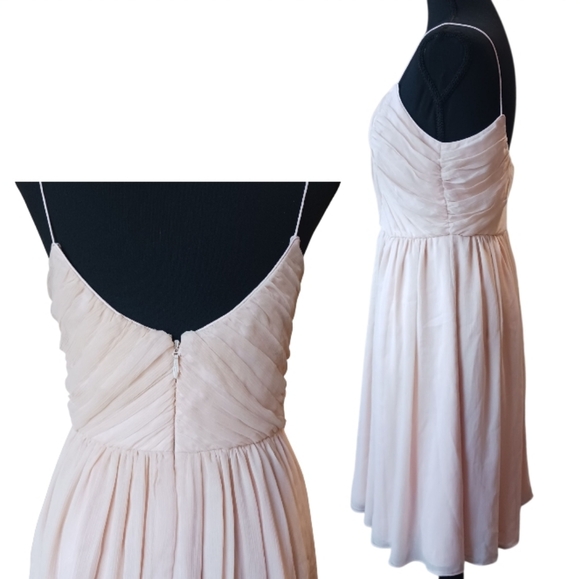 BHLDN Giselle Pleated Chiffon Dress - Picture 3 of 14